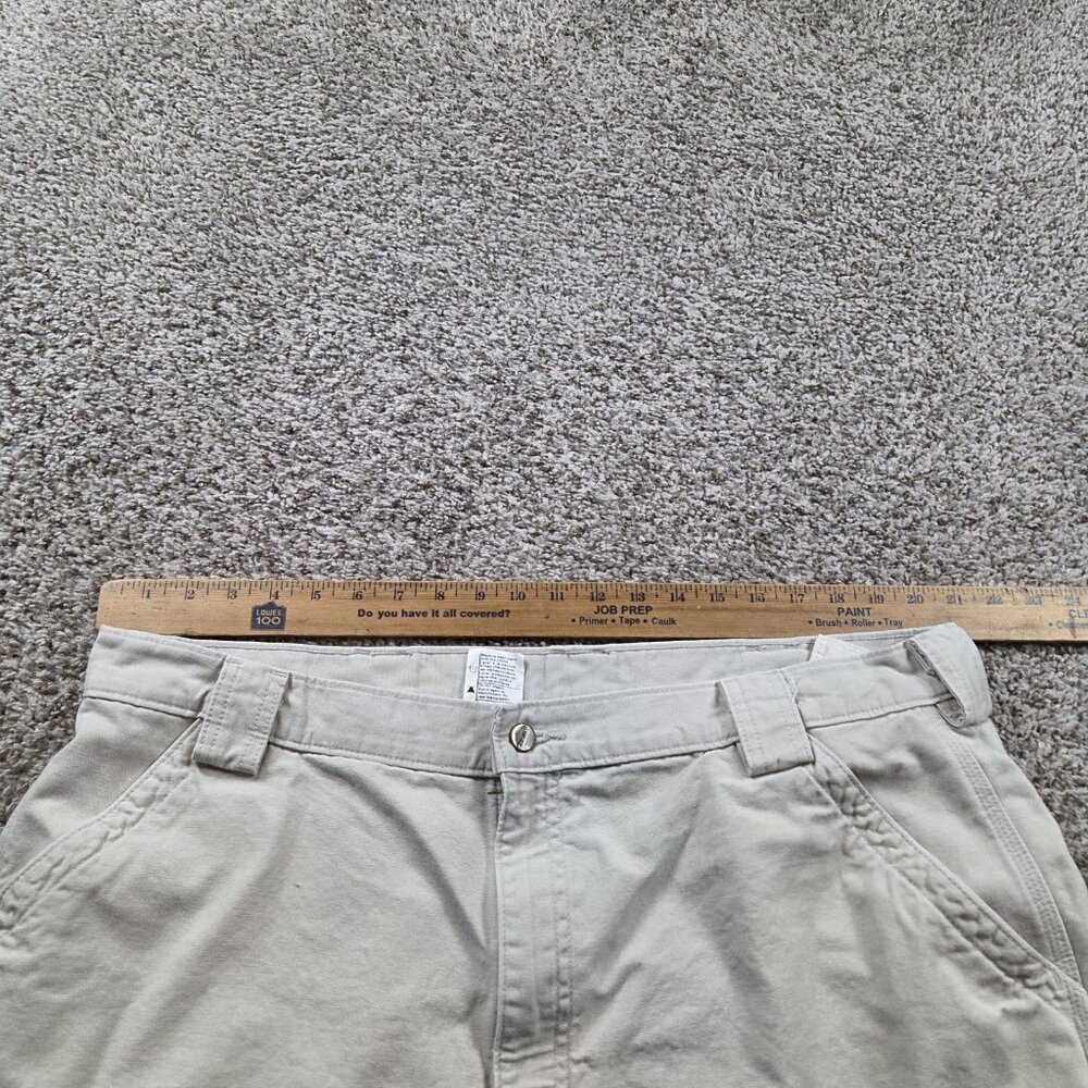 Carhartt Cargo Shorts Men's 42 Beige Utility Outdoor Workwear Read* - Picture 3 of 8